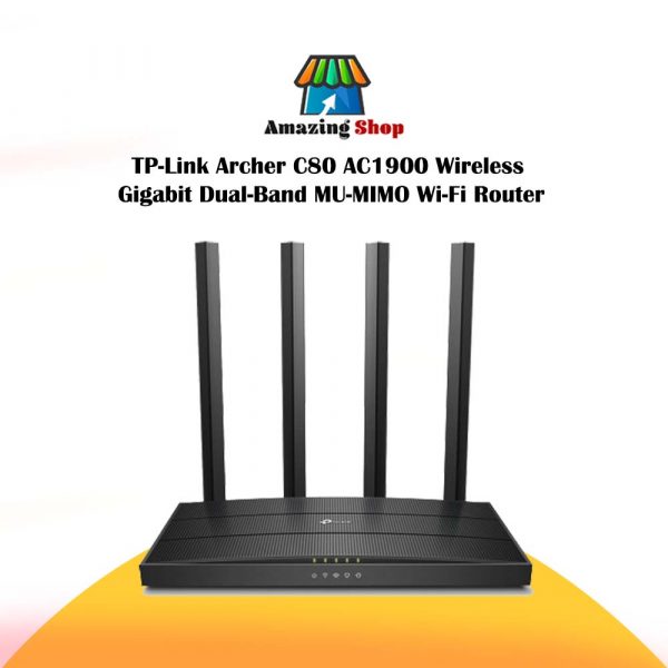 TP-Link Archer C80 AC1900 Wireless Gigabit Dual-Band MU-MIMO Wi-Fi Router