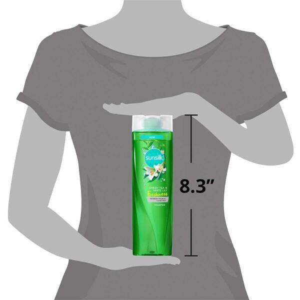 Sunsilk Green Tea & White Lily Shampoo, 370 ml